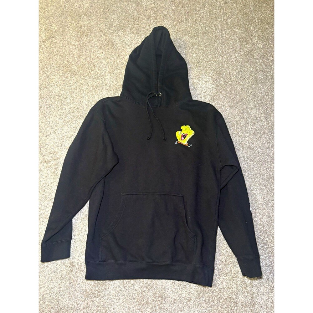 Santa Cruz x SpongeBob SquarePants Men's Pullover Fleece Hoodie Black M